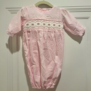 NWT Cecil and Lou smocked newborn gown